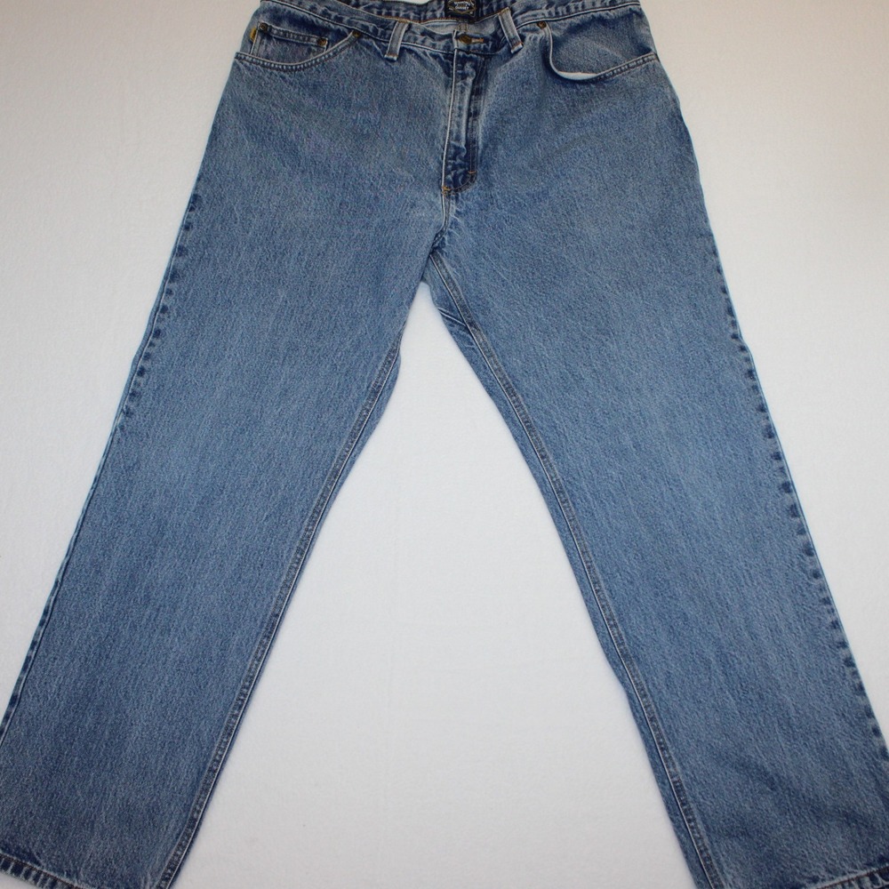 Diamond Gusset Men's Jeans 42x32 (ACTUAL 40x31.5) Orig. Fit Made in USA Straight